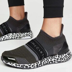 ADIDAS BY STELLA MCCARTNEY UltraBoost x 3D Sneakers Spellout 7.5 Leopard Black